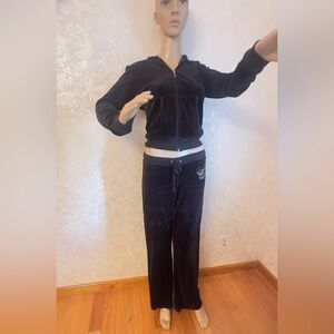 Juicy Couture navy Velour Track Pants & Jacket